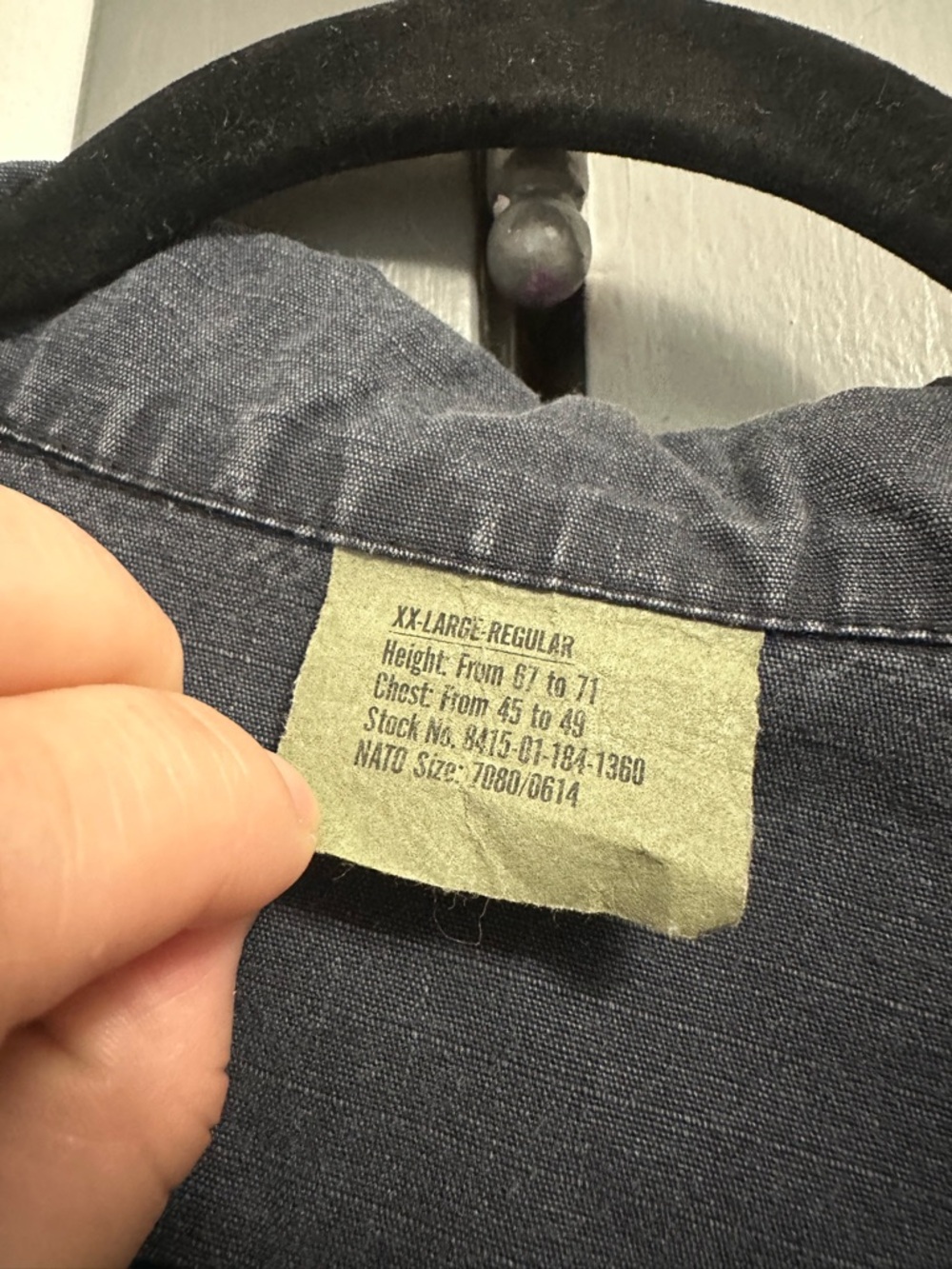 Dark Gray Men's Military Utility Jacket - Picture 3 of 4